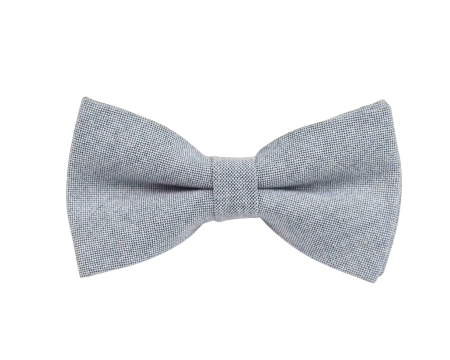 Chambray Solid Color Bow Tie