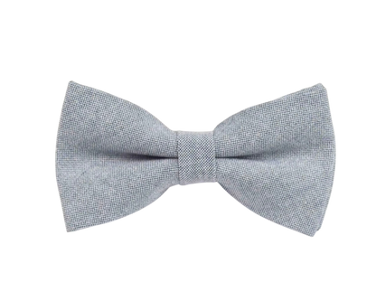 Chambray Solid Color Bow Tie