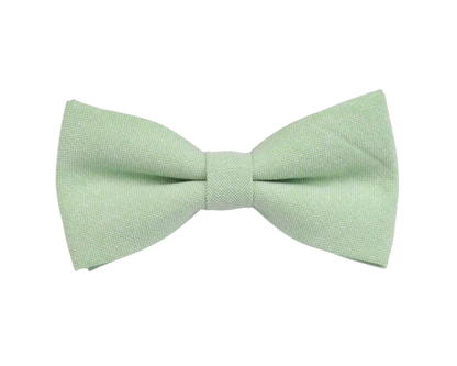 Chambray Solid Color Bow Tie