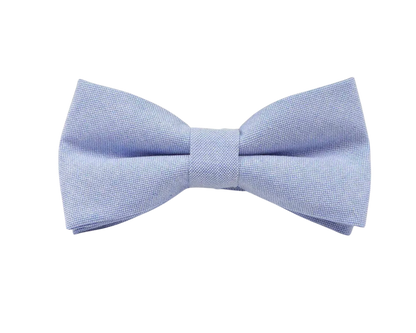 Chambray Solid Color Bow Tie