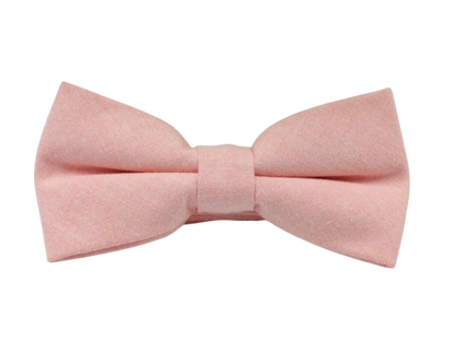 Chambray Solid Color Bow Tie