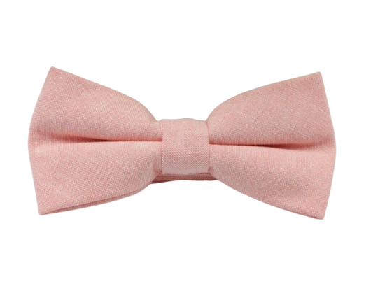 Chambray Solid Color Bow Tie