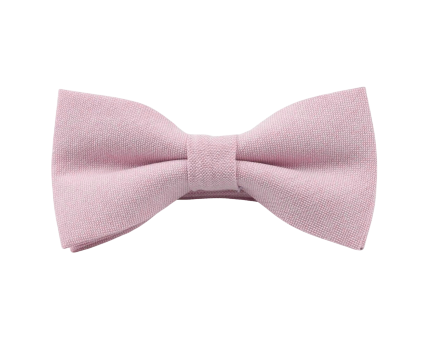 Chambray Solid Color Bow Tie