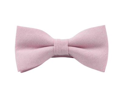 Chambray Solid Color Bow Tie