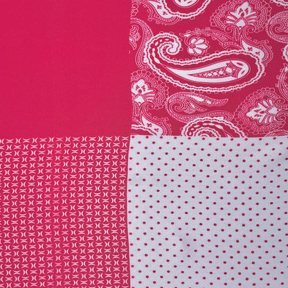 Pink, White Quad Design Pocket Square