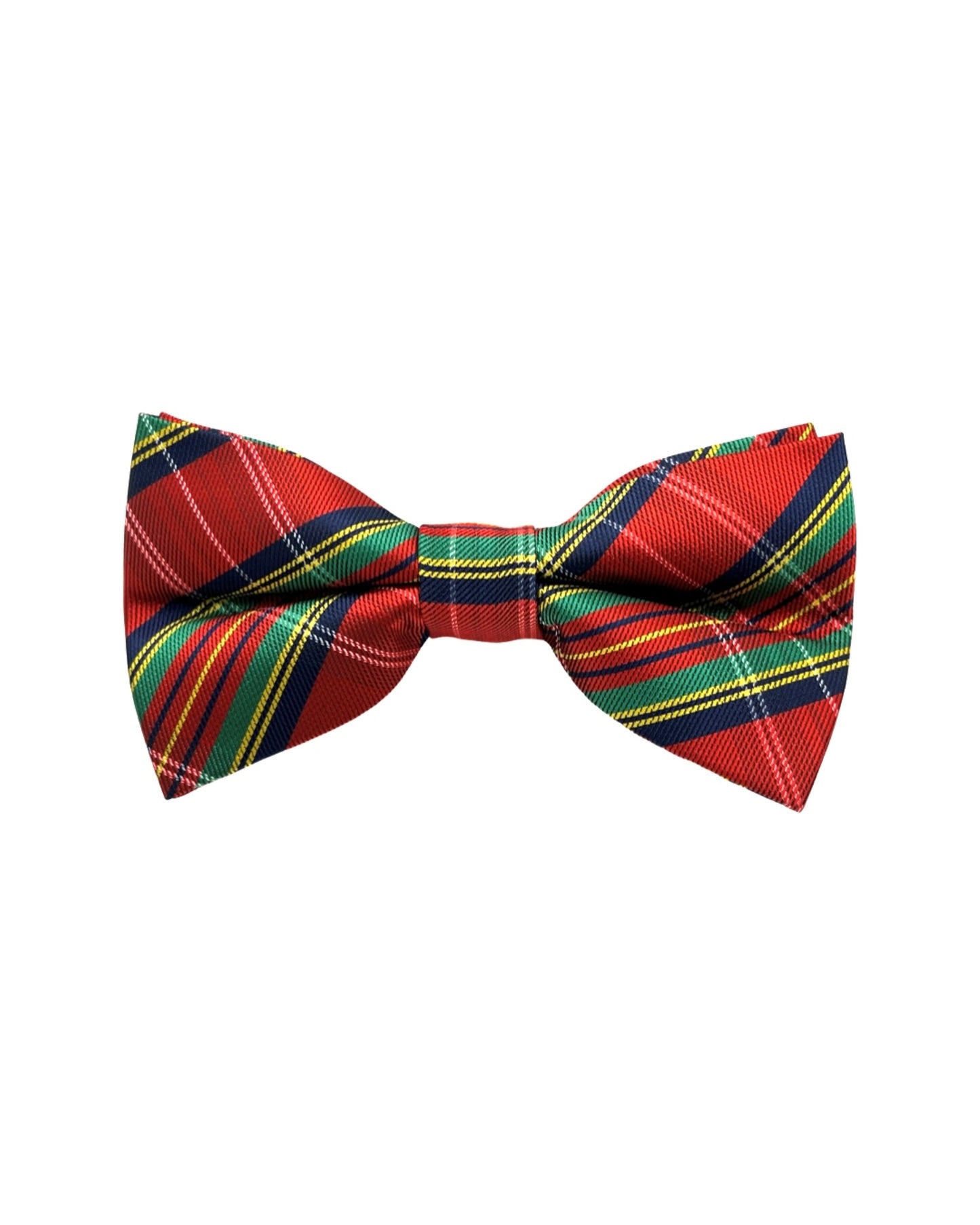 Large Print Plaid Bow Tie