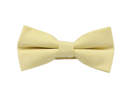 Chambray Solid Color Bow Tie