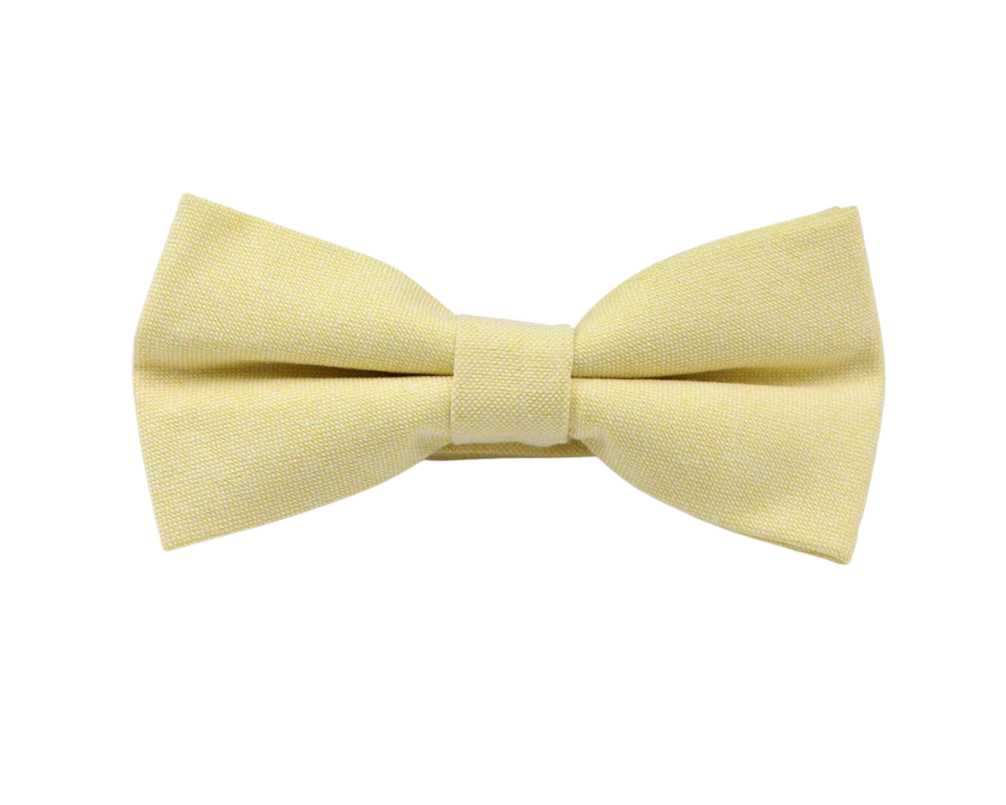 Chambray Solid Color Bow Tie